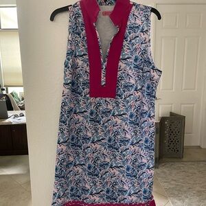 Simply Southern Pink and Blue Patterned Top